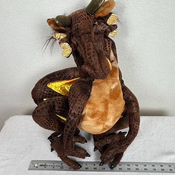 Folkmanis Puppet: 18 in. Earth Dragon full body puppet pre-owned. (rare) Magical - Picture 10 of 10